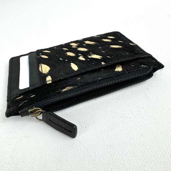NWOT Myra Bag Golden Flecks Cowhide Cardholder Wallet - Picture 4 of 9